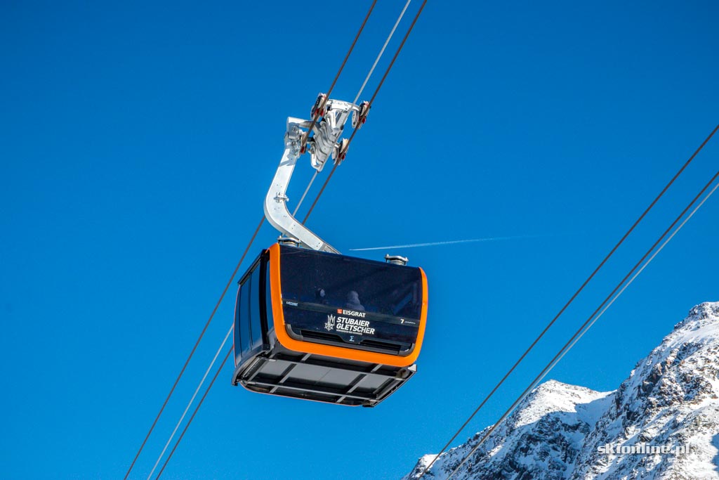 Galeria: Kolej 3S Eisgratbahn na lodowiec Stubai