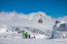 Narty w chmurach - lodowiec Stubai