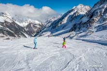 Narty w chmurach - lodowiec Stubai