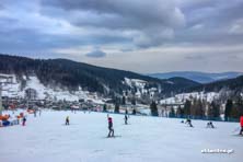 Czarna Góra na biało - warunki 11.02.2017