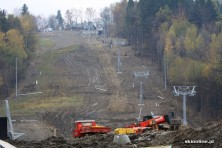 Dębowiec - budowa ośrodka narciarskiego XI 2012