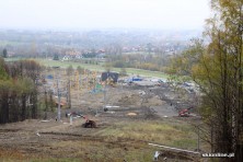 Dębowiec - budowa ośrodka narciarskiego XI 2012