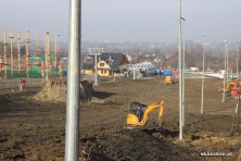 Dębowiec - budowa ośrodka narciarskiego 26 XI 2012
