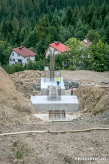 Pilsko - budowa nowego krzesła na Buczynkę 2014.08