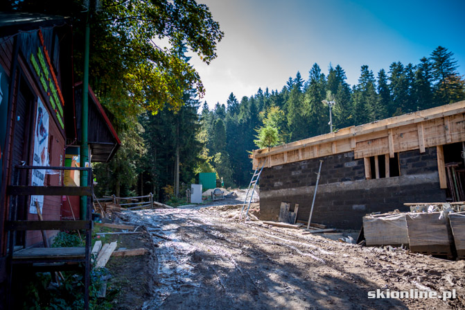 Galeria: Pilsko, Korbielów budowa krzesła 29.09.2012