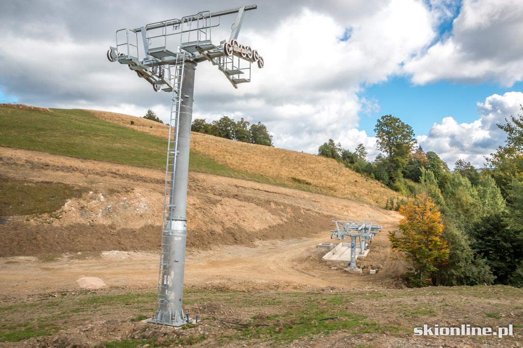 Galeria: Ski Arena Zieleniec - budowa czerwonej kanapy