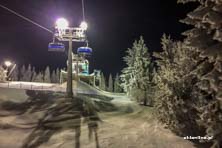 Zieleniec Ski Arena - w świetle księżyca