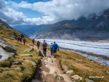 Lodowiec Aletsch w Szwajcarii