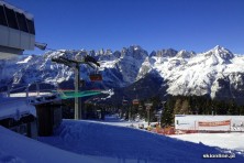 Paganella Andalo - narty z widokiem na Dolomity