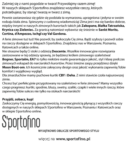 S'portofino - zaklinacz zimy! S'portofino - zaklinacz zimy!