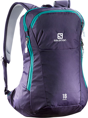 torby, plecaki, pokrowce na narty Salomon ORIGINS 18 NIGHTSHADE GREY / TEAL BLUE F
