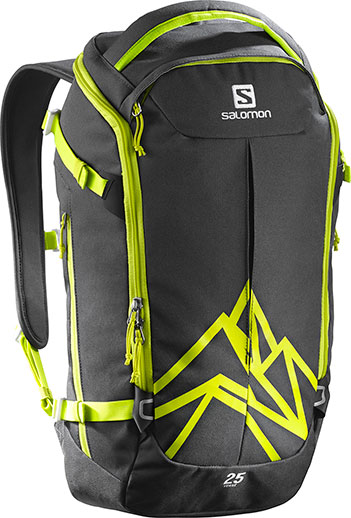 torby, plecaki, pokrowce na narty Salomon QUEST VERSE 25 ASPHALT / YUZU YELLOW