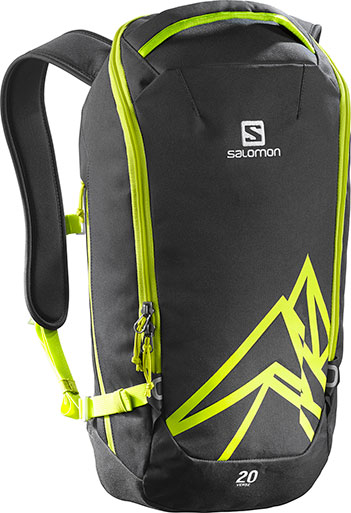 torby, plecaki, pokrowce na narty Salomon QUEST VERSE 20 ASPHALT | YUZU YELLOW