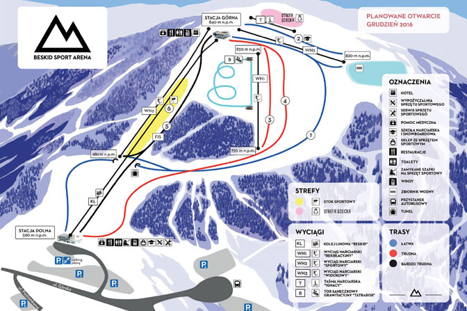 Beskid Sport Arena - mapa Beskid Sport Arena - mapa