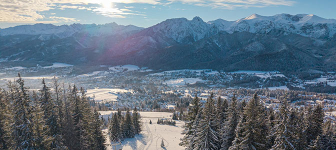 Podhalański duet – zimowa pocztówka z najlepszym widokiem na Tatry!