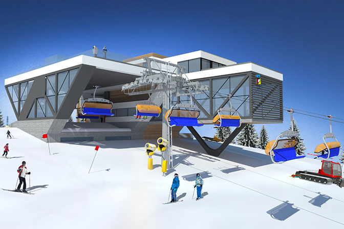 Nowa kolej w stacji Kasina SKI Nowa kolej w stacji Kasina SKI