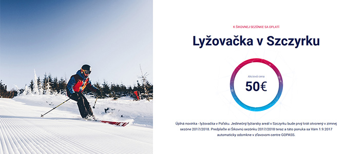 Od przyszłego sezonu GoPass obejmie Szczyrk fot. www.gopass.sk Od przyszłego sezonu GoPass obejmie Szczyrk fot. www.gopass.sk