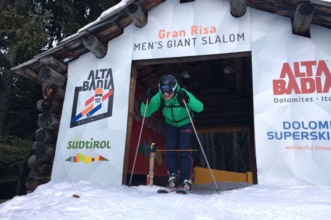 Budka startowa na trasie Gran Risa w Alta Badia Budka startowa na trasie Gran Risa w Alta Badia