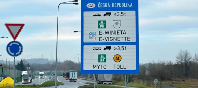 Czechy - opłaty za drogi, winiety w roku 2024